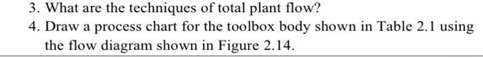 Question 4 3. What are the techniques of total