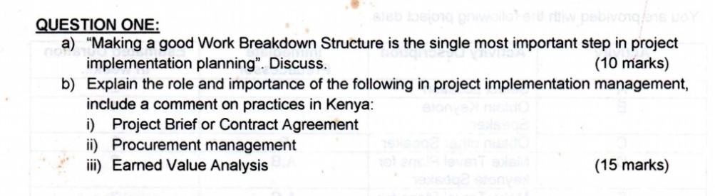 QUESTION THREE: Despite the fact that 84 percent