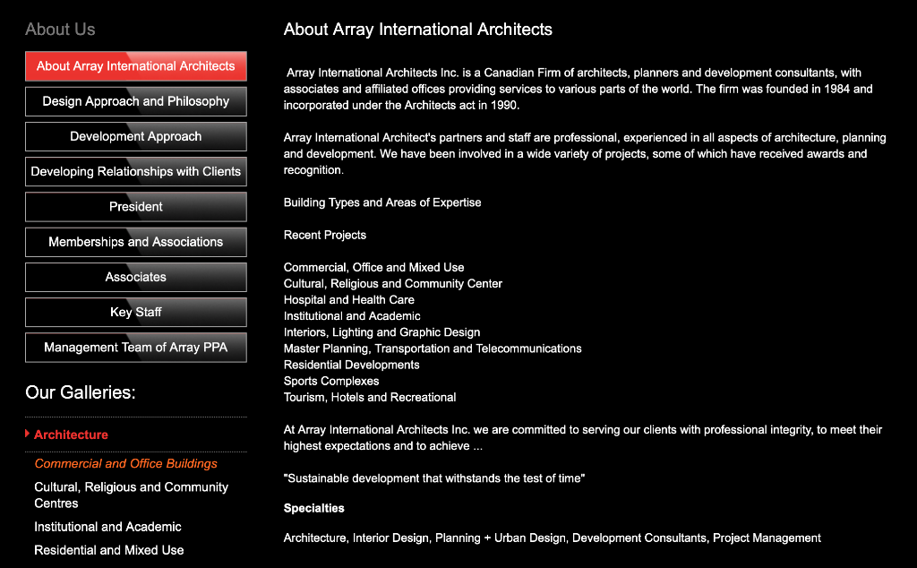 I am working in an architects company and my