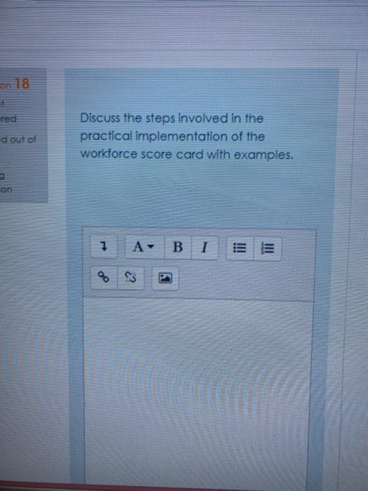 d out of Discuss the steps involved in the