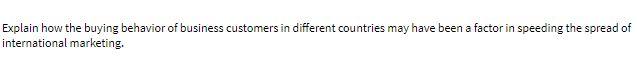 Explain how the buying behavior of business