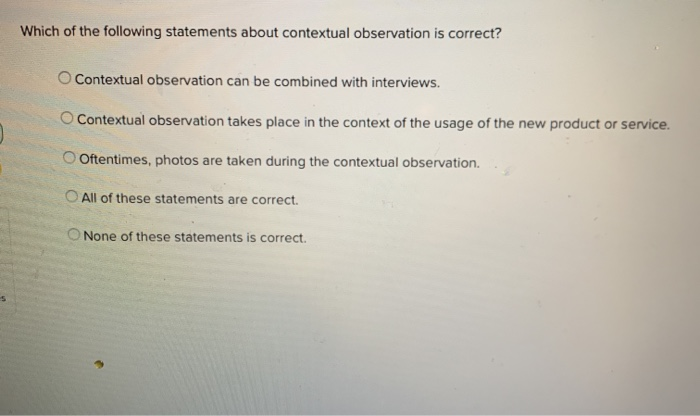 Which of the following statements about