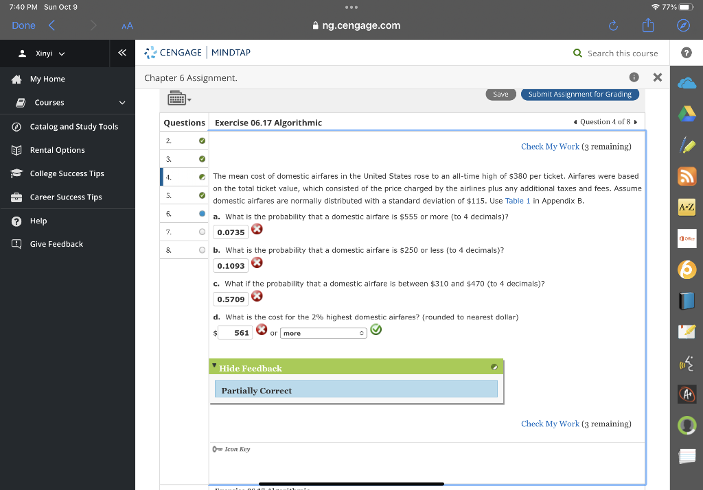 Chapter 6 Assignment. \begin{tabular}{|l|lll}