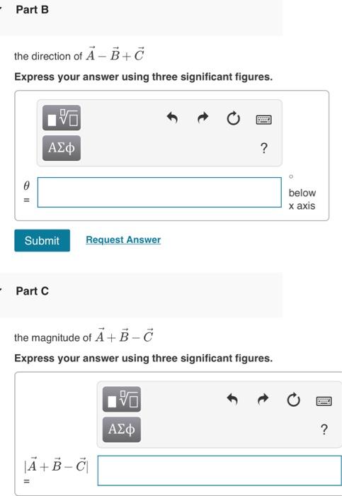 For the vectors given in the figure, determine
