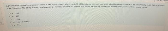 NE Alpharetail store predicts and demand of 4920