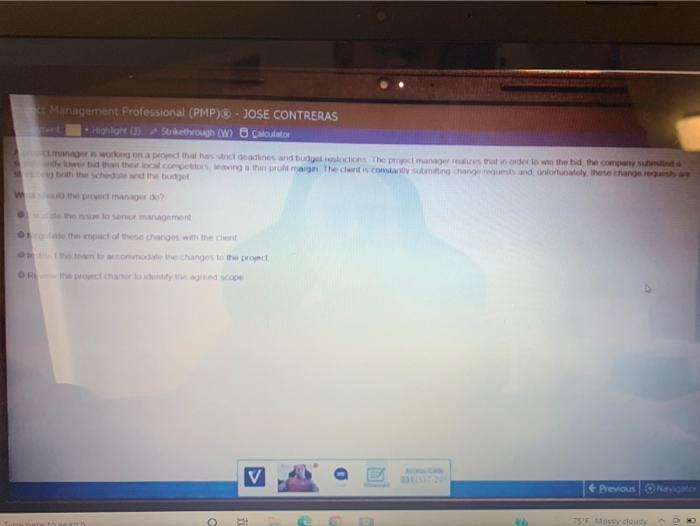 Management Professional (PMP) - JOSE CONTRERAS -