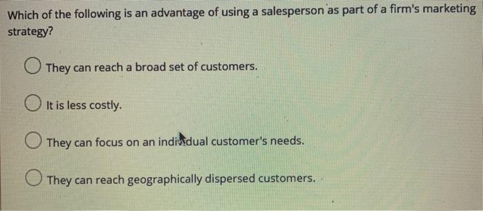 Which of the following is an advantage of using a