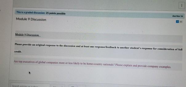 are top executives of global companies more or