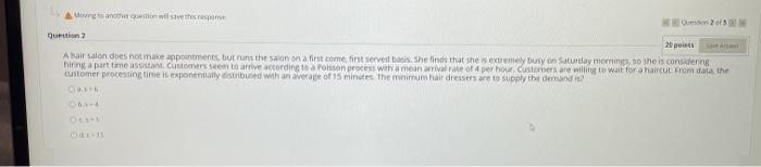 Anche question will save these ution 2 20 points