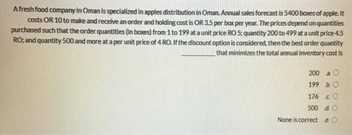 A local manufacturer of toys produces several