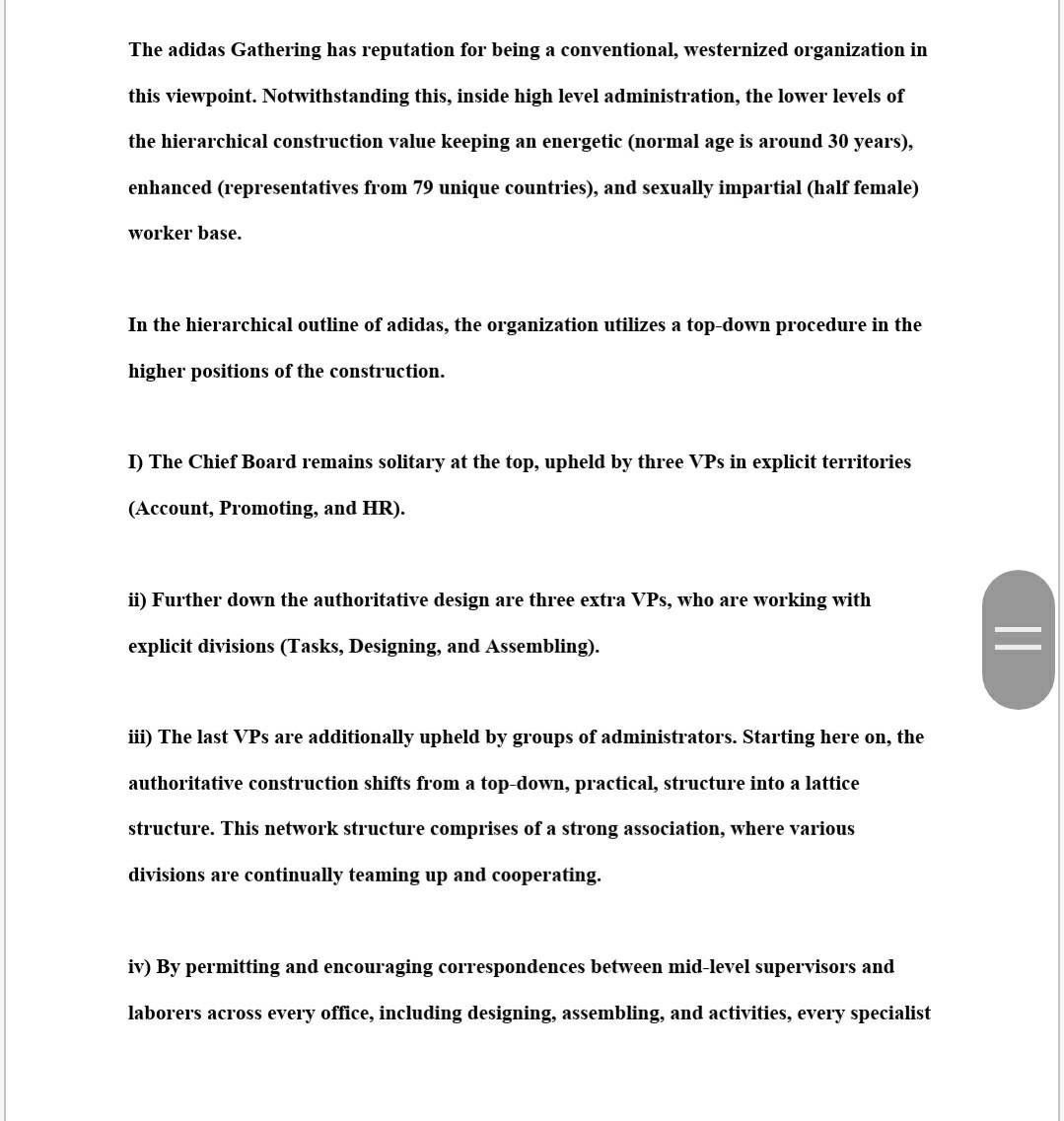 company name:adidas Perform a literature search