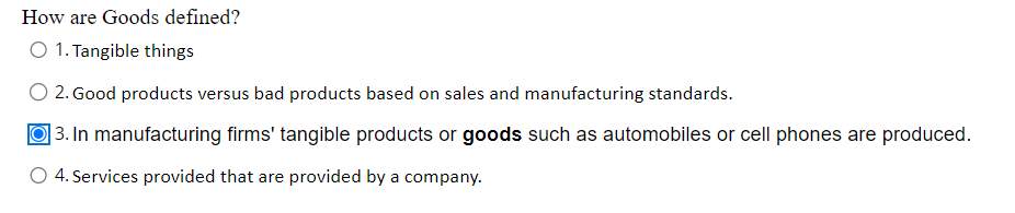 How are Goods defined? How are Goods defined? 1.