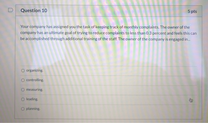 please answer the question ASAP Question 1 5 pts