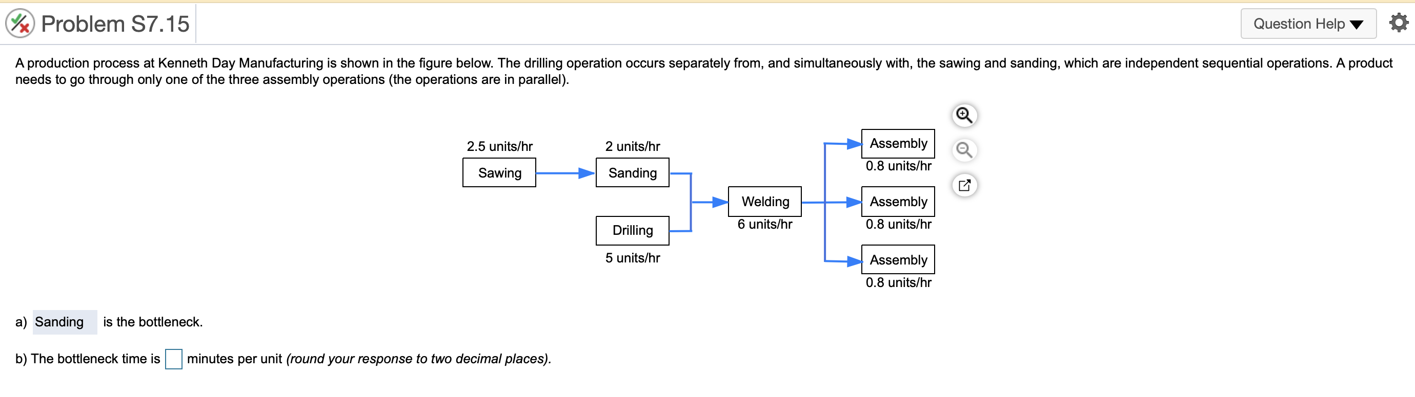 W Problem S7.15 Question Help A production
