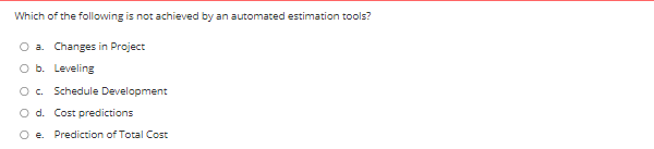 Which of the following is not achieved by an