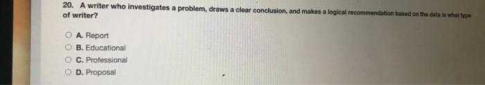 7. What should you, the writer, consider when