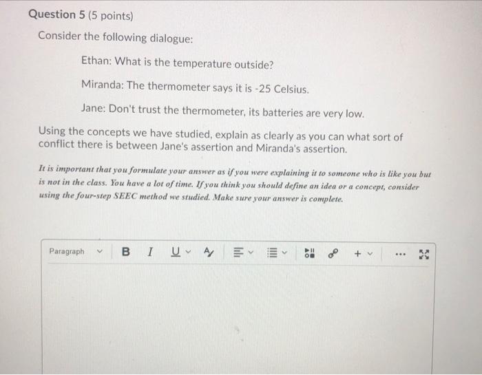 answer quickly please Question 5 (5 points)