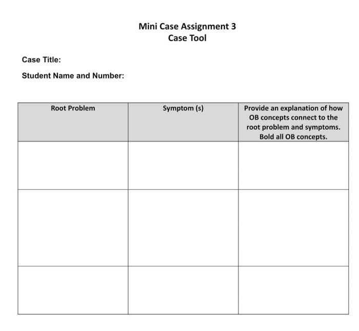 Mini Case #2 Andy has just joined a new team. He