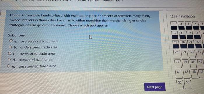 MOLT Dani Quiz navigation Unable to compete