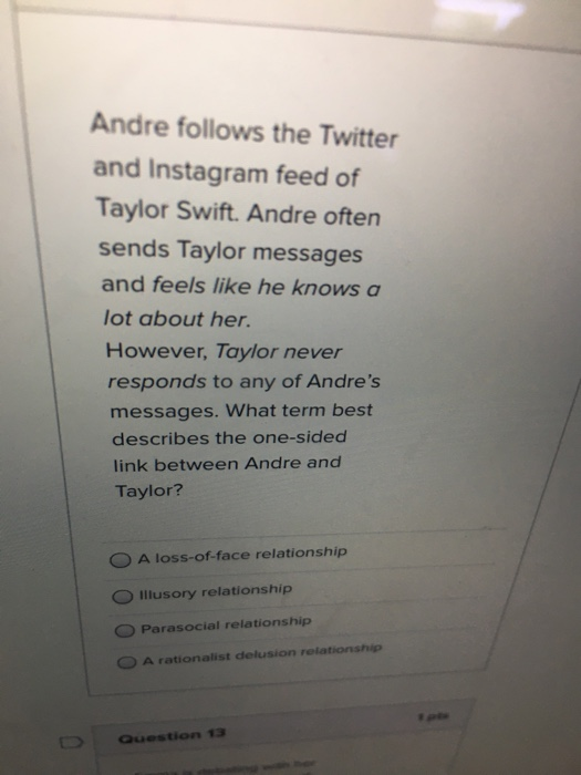 Andre follows the Twitter and Instagram feed of