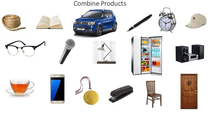 Combine two products And make a new one Out of it