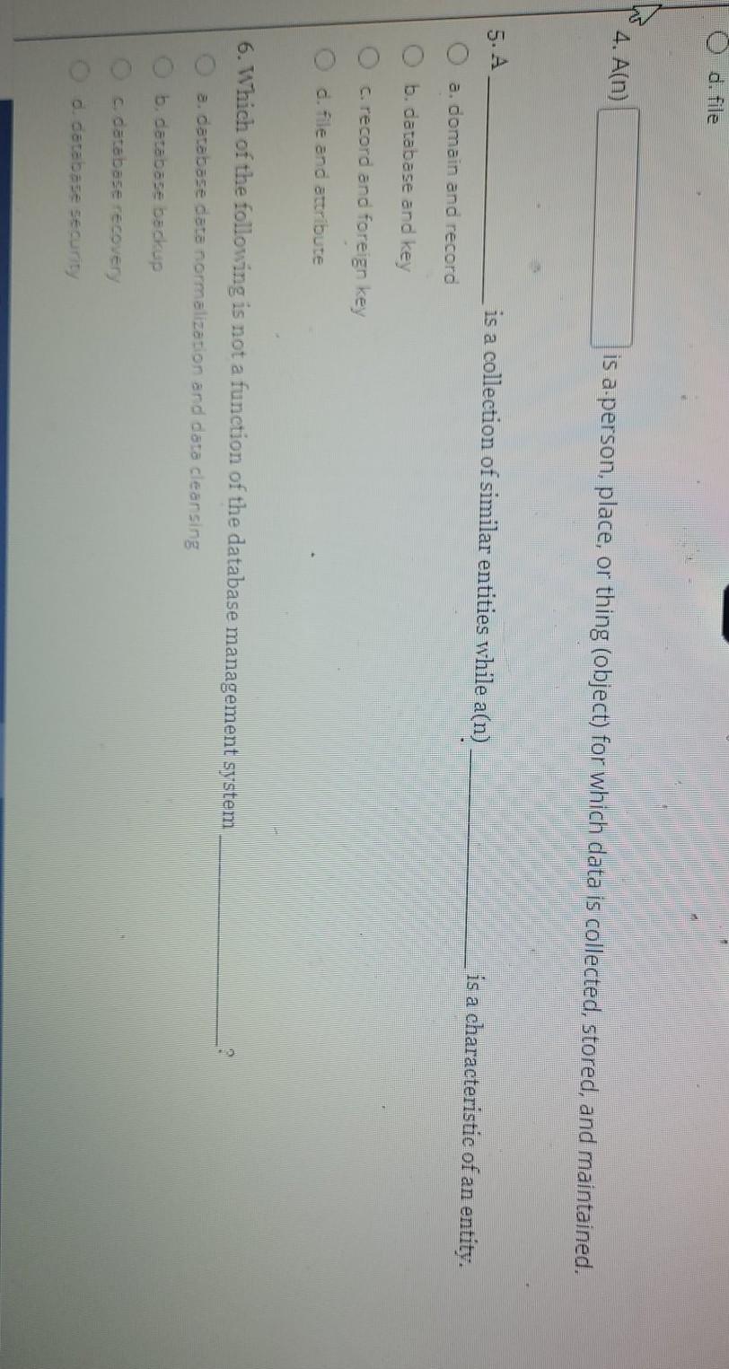 Question 1 of 1 A well-designed and well-managed