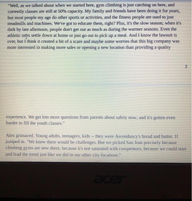 A. How would you implement your Ascendancy