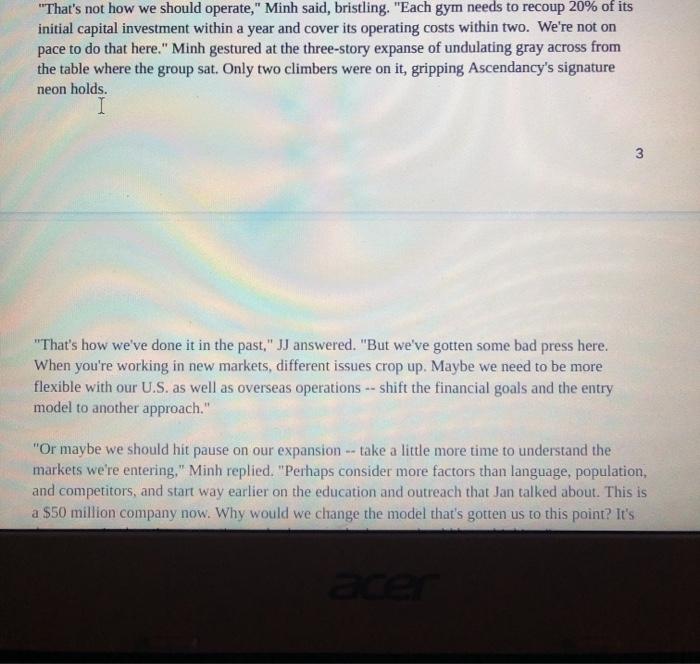 A. How would you implement your Ascendancy