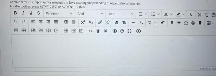 Explain why it is important for managers to have