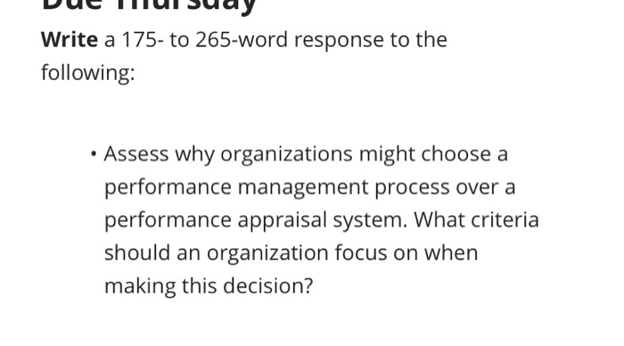 Write a 175- to 265-word response to the
