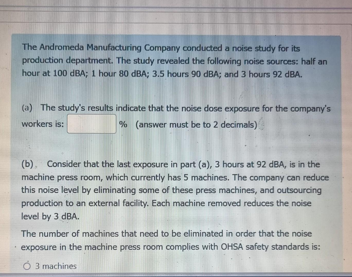 solve question B The Andromeda Manufacturing