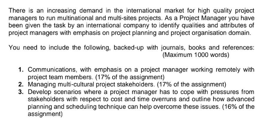 There is an increasing demand in the