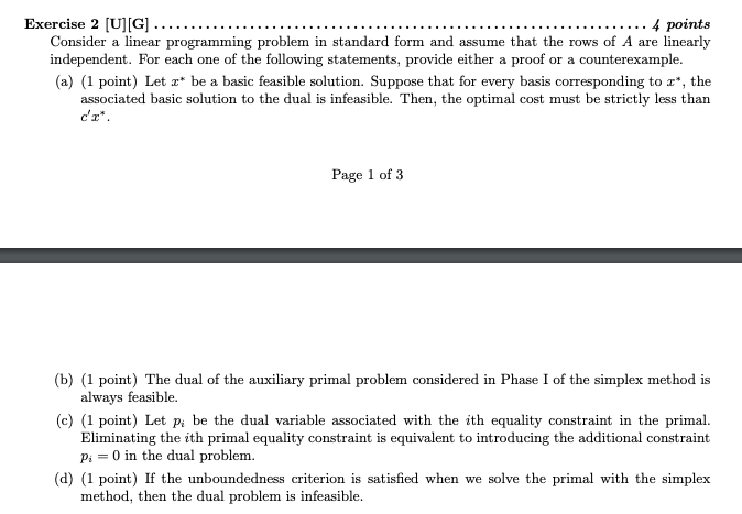 Exercise 2 [U][G] ....... .......... 4 points