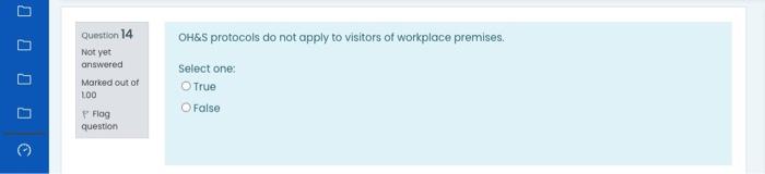 OH&S protocols do not apply to visitors of