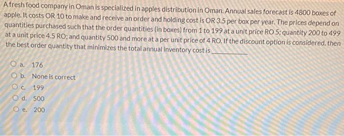 Afresh food company in Oman is specialized in