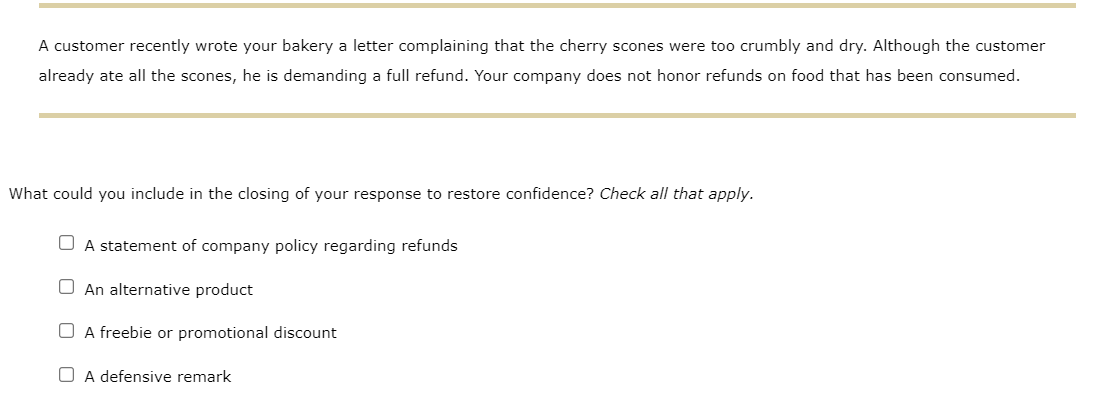 A coworker tells you that she put the wrong