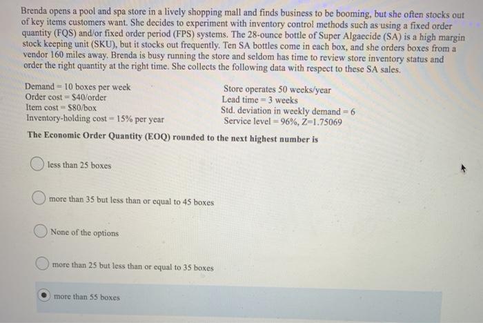 Brenda opens a pool and spa store in a lively