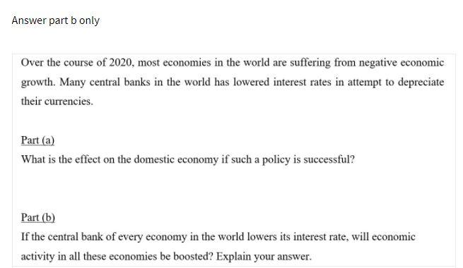 Answer part b only Over the course of 2020, most