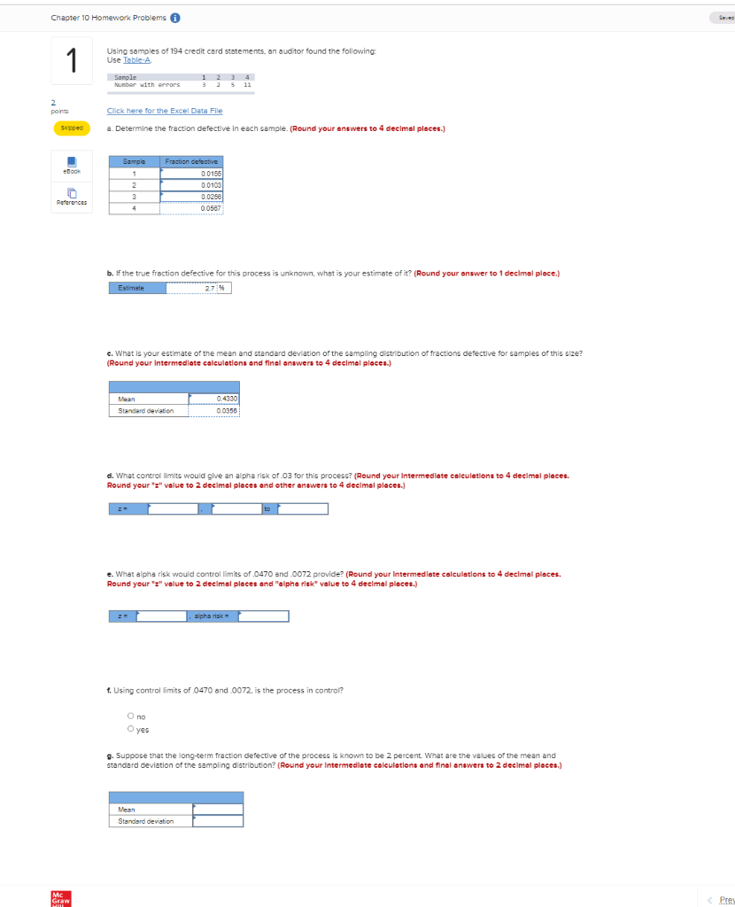 Using samples of 194 credit card statements, an