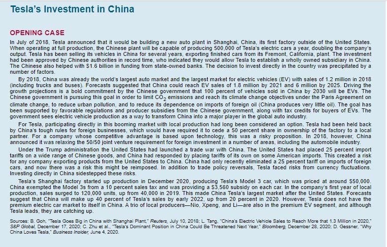 Teslas Investment in China: Discuss Teslas move