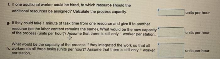 Consider a process consisting of three resources.