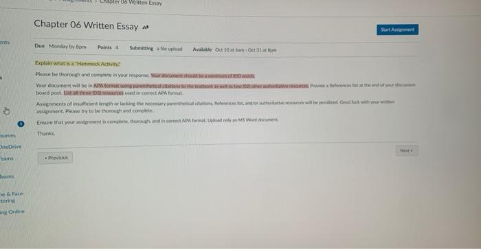 Explain what is a 'Hamenock Act Wily? assiginent,