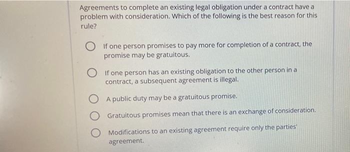 please answer this question Agreements to