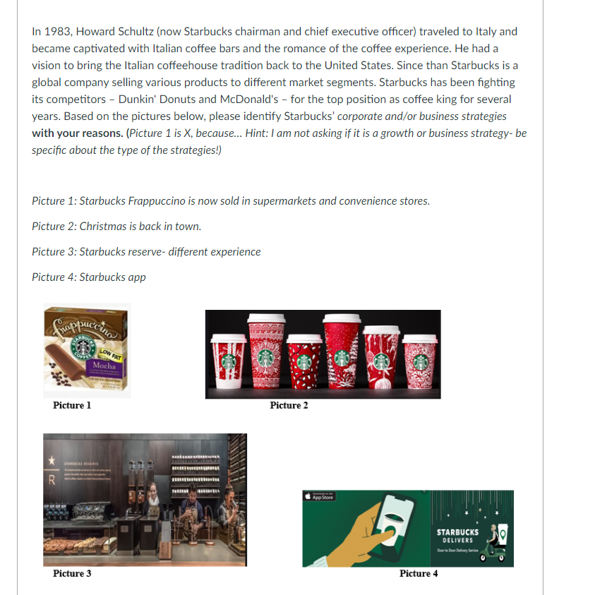 In 1983, Howard Schultz (now Starbucks chairman