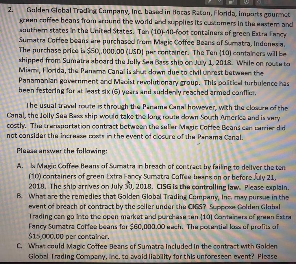 2. Golden Global Trading Company, Inc. based in