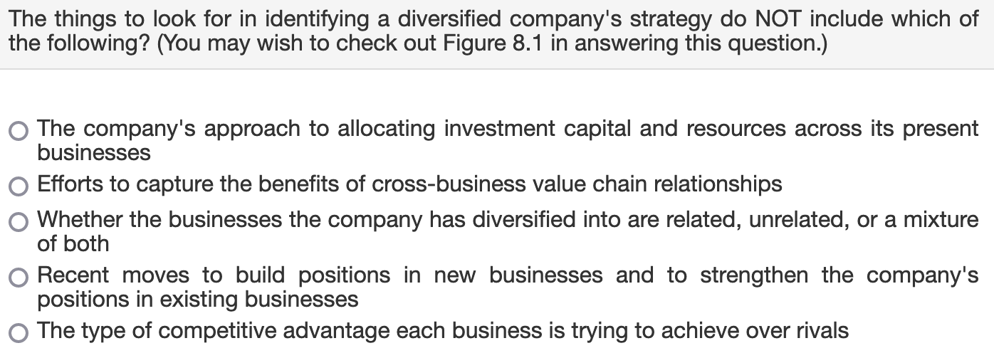 The things to look for in identifying a