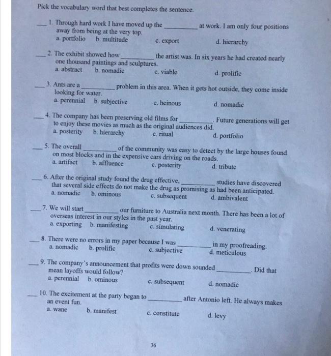 Pick the vocabulary word that best completes the