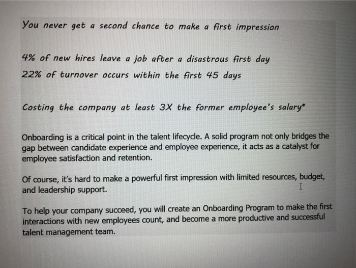 we have scenario 3 You never get a second chance