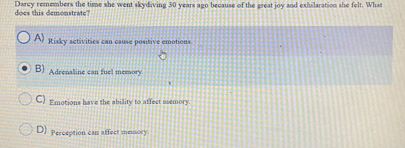 What is the right answer? Darcy remembers the