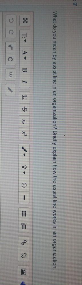 9 What do you mean by assist line in an